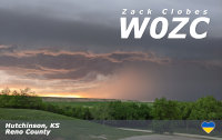 W0ZC QSL Card from Reno County.